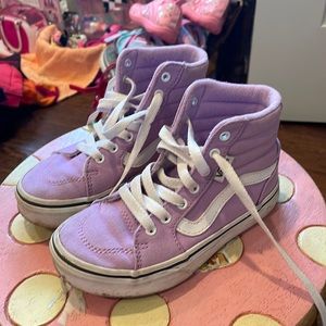 Size 12 lavender high top vans